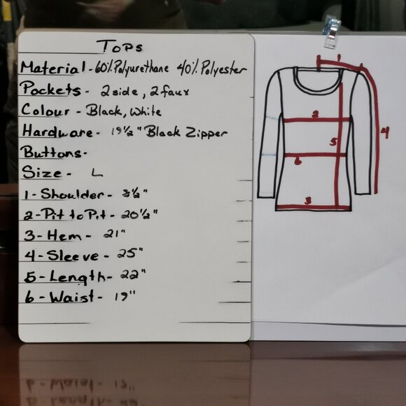 Tweed Moto Style Jacket Size L EUC #159 - Picture 9 of 9